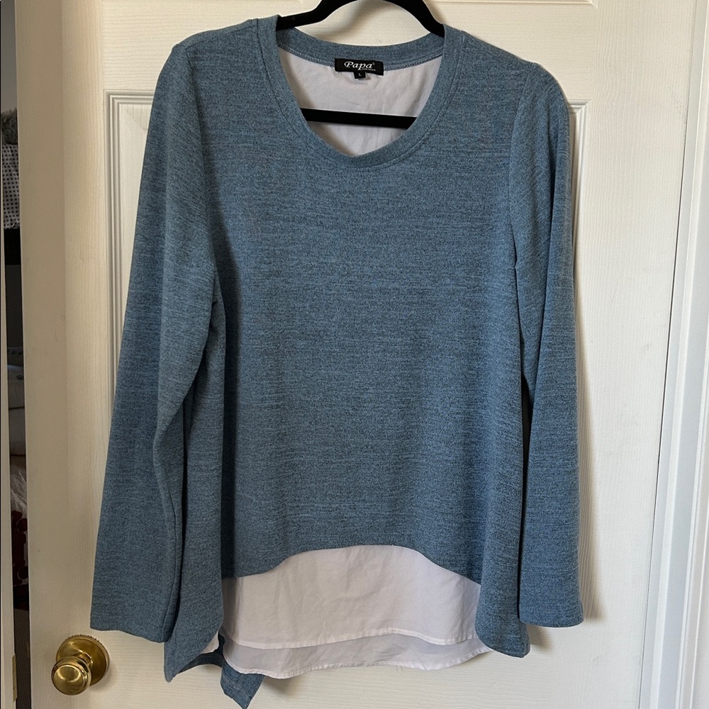 Long sleeve layered top